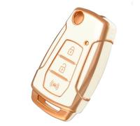 Per SsangYong Per Kyron 2 Per Sanka Per Actyon Per Korando Per Tivoli Per Musso Custodia Chiave Portachiavi Adatta(White gold)