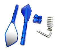 Per ST1300 CB650R MSX 125 CB125R XADV X ADV 750 X11 Specchietto Retrovisore Moto In Alluminio Specchio Punto Cieco Laterale compatibili(Blu)