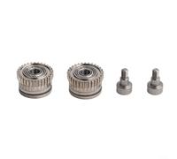 Per stampante 3D Dual Gear per, per C, Max, per Ender 3 V3 Ricambio affidabile per prestazioni ottimali del filamento (argento)