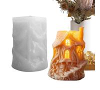 per - Stampo in silicone per la casa sull'albero di Natale | Stampo per fusione 3D, decorazione antiaderente per centrotavola artigianale, per attività natalizie, creazione stagionale,