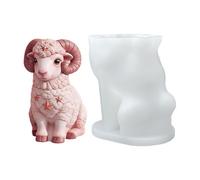 Per - Stampo Per In Silicone A Forma Di Animale, Stampo Per Candeles Pecora Realistico, Per Cera Di Agnello Realistici Per Ornamenti In Gesso Di Sapone Resina Artigiana