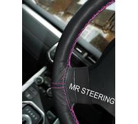 Per Standard Vanguard Lll Vero Volante IN Pelle Cover Rosa Acceso Doppio Stch