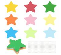 Per Star Cutouts, 216 Stelle di Carta, Ritagli Stellari Colorati
