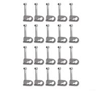 per starlink Cable Clips 20-Pack Vite Montaggio Grigio per starlink | Design con montaggio a vite, adatto per cavi Starlink, kit da 20 pezzi, plastica grigia, presa sicura, nessun allentamento