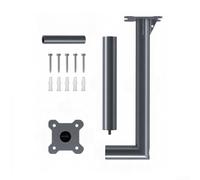 per starlink V5 L-Type per eave Mount Bracket 360 Rotation (Black) | Custom L-shape for V5, 360 degree rotation, optimal signal line-of-sight, per eave mounting solution