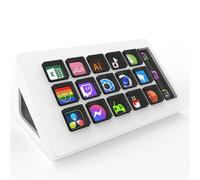 Per StreamDeck Visual Keyboard LCD Button 15 tasti Live Content Creation Controller personalizzato per /IOS (bianco)