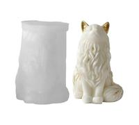 per - Strumento per fusione in silicone con gatto seduto | Mestiere in cemento con resina epossidica | Decorazioni per la tavola per feste di matrimonio, sapone fai da te, ornamento in