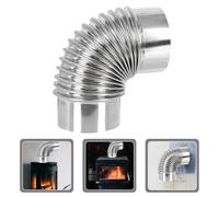 per stufa a legna a gomito Metallo Acciaio inossidabile