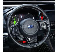 Per Subaru Forester Crosstrek Impreza Outback Legacy XV Ascent coprivolante interno in fibra di carbonio cornice Sticker trim