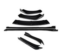 Per Subaru Per Legacy 2010-2016 Splitter Per Paraurti Anteriore Kit Carrozzeria Spoiler Minigonne Laterali Prolunghe Angoli Avvolgimento Posteriori MASHRGX(Gloss Black)