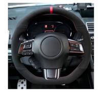 Per Subaru Per WRX (STI) 2015-2019 Per Levorg 2015-2019 Ricambi Coprivolante Auto Fai Da Te Antiscivolo Pelle Scamosciata Nera Copri Volante Auto(Gray Thread)