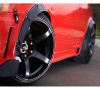 Per SUBARU Tuning Cerchi 2X Passaruota Modanature Allargamento Opaco NERO