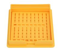 Per supporto per nota appiccicosa, per lo stencil compatibile, dispenser multi -scopo, modello di stencil note appiccicoso per ufficio (Giallo)