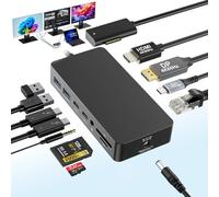 per Surface Dock Quadruple Display HDMI+DP+USBC con 120W Power Adapte