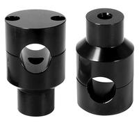 Per Suz&uki 2PCS Moto Manubrio Riser Kit Morsetto Staffa Per 1 ''7/8" Manubrio In Alluminio Universale Riser Manubrio Moto(Black 25mm)