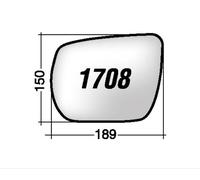 Per Suzuki Grand Vitara da 2013 Vetro di Ricambio Sx per Specchio Retrov 189x150