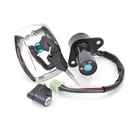 Per Suzuki GS125 GS 125 6 Linee 1982-2000 Tappo Del Carburante Interruttore Di Accensione Serratura Della Sella Con Kit Chiave Blocchetto Interruttore Avviamento