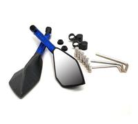 Per Suzuki GSF600 Bandit GS1000 GS500 GSX1100F Katana Accessori CNC Moto Specchietto Retrovisore Blind Spot Side Mirror compatibili(Blu)