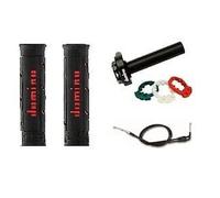 Per Suzuki GSR600 Domino XM2 Rapido Azione Acceleratore con Nero/Rosso Manopole