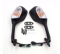 Per Suzuki GSX-R 600 750 2006-2015 1000 2001-2015 2 Pezzi Specchio Moto Manubrio Con Indicatore Di Direzione compatibili(Nero 1.)