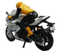 Per Suzuki GSX-R1000 1:18 Modello Di Moto Da Corsa Miniatura Di Veicolo Miniatura Di Veicolo Regalo Per Veicoli Decorazione Per Torta(White)