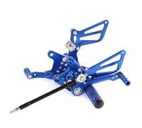 Per Suzuki GSXR1000 2001-2004 SV650 SV650S 1998-2014 Di Alluminio Di CNC Del Motociclo Regolabile Rearset Posteriore Set Pedane Pedali Poggiapiedi(Blu)