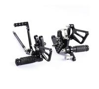 Per Suzuki GSXR1000 2001-2004 SV650 SV650S 1998-2014 Di Alluminio Di CNC Del Motociclo Regolabile Rearset Posteriore Set Pedane Pedali Poggiapiedi(Nero)