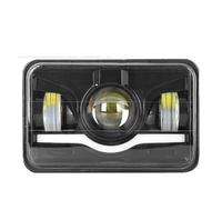 Per Suzuki H4651 H4652 H4656 Faro Da Lavoro 1 Pezzo 4x6 LED Faro Anteriore Bianco Halo DRL Ambra H4 Luci Anteriori(Black 1pcs)