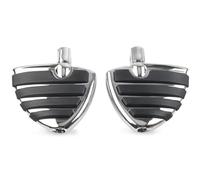 Per Suzuki Hayabusa GSX 1300R GSX-R 600/750/1000 1999-2015 Moto Pedane Pedane Pedane Pedali Piastra Anteriore Driver Largo Poggiapiedi(Chrome)