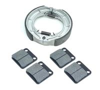 Per Suzuki LTF LTA 400 Per Eiger 2002-2007 400F 4WD 2002-2005 ATV Pastiglie Freno Anteriori Kit Ganasce Freno Posteriori LTF400 LTA400 LTF400F MENSUNUBNM(Front Rear Set)