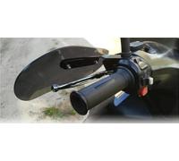 Per Suzuki Motorcycle Hand Guard Cold Wind Deflector Shield Hand Protector Shield Falling Protection(Brown and black part)