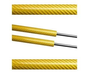 Per Suzuki Per Baleno WB1 2015-2021 Hatchback Supporto Sollevamento Bagagliaio Asta Molla 81850M68P10 Ammortizzatori A Gas Portellone Posteriore Ammortizzatori Cofano(Yellow Carbon Fiber)