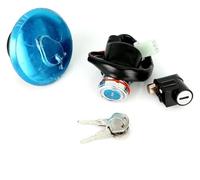 Per Suzuki Per GN 125 Per 125cc Interruttore Accensione Motocicletta Tappo Serbatoio Carburante 6 Fili Bloccasterzo 1 Set Moto Accensione Serratura
