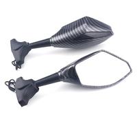 Per Suzuki Per GSX250R Per GSXR125 Per GSXR150 Per GSF600S SV650 SV1000 Specchietti Retrovisori Corsa Moto Con Indicatori Direzione Laterali manubrio specchi laterale(Carbon-Smoke)