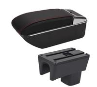Per Suzuki Per Swift 2005-2023 Accessori Per Box Braccioli Per Auto Dettagli Interni Scatola Di Immagazzinaggio Parti Di Retrofit WEFOLCC(D1 Black red No USB)