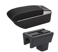 Per Suzuki Per Swift 2005-2023 Accessori Per Box Braccioli Per Auto Dettagli Interni Scatola Di Immagazzinaggio Parti Di Retrofit WEFOLCC(D3 Black white NoUSB)