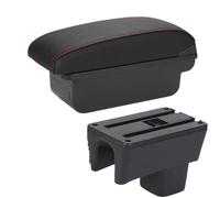Per Suzuki Per Swift 2005-2023 Box Bracciolo Bracciolo Per Auto Dettagli Interni Scatola Portaoggetti Parti Di Retrofit WEFOLCC(C1 Black red NO USB)