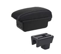 Per Suzuki Per Swift 2005-2023 Bracciolo Box Auto Bracciolo Accessori Per Auto Scatola Di Immagazzinaggio Interna Retrofit Parti Con USB(B1 Black white line)