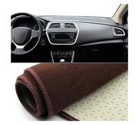 Per Suzuki Per SX4 Per S-Cross 2013-2020 Copertura Cruscotto Auto Tappetino Antiscivolo Tappetini Per Strumenti Accessori Dashmat Cruscotto Cover(B Brown)