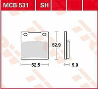 Per Suzuki Rg 500 1986-1987 TRW Ceramica Pastiglie Freno MCB531