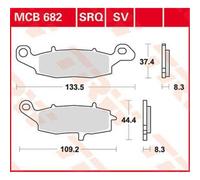 Per Suzuki Sfv 650 2009-2015 TRW Sv Serie Sindered Pastiglie Freno MCB682SV