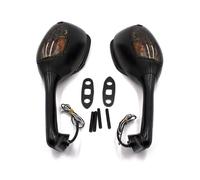 Per Suzuki SV650 SV650S 2003-2008 2004 2005 2006 2007 SV1000 SV1000S 2003-2007 2PCS Specchio Moto Manubrio Con Indicatore Di Direzione compatibili(Nero)