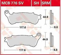 Per Suzuki Uh 200 ABS 2014-2016 TRW Srm Serie Sindered Scooter Freno MCB7