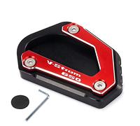 Per Suzuki V-Strom 650/XT VSTROM DL650 Supporto Del Piede Del Motociclo Del Basamento Laterale Della Copertura CNC Piastra Di Supporto Ingranditore Pad Estensione Pad(Rosso)