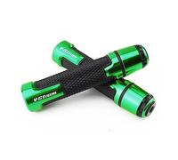 Per Suzuki VSTROM 650 V-Strom650 V-Strom650XT DL650 650DL Manopole Per Manubrio Moto Impugnature In Gomma Antiscivolo Estremità CNC Alluminio 7/8 "22mm manopole(Verde)