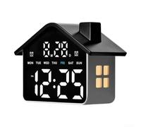 per sveglia a LED Forma 14.3x8x11 cm Display Multifunzionale | Schermo LED visualizza per ora data giorno della settimana per luminosità regolabile timer per countdown fino a 99