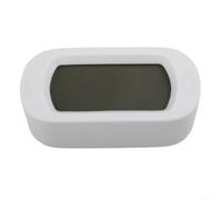 per sveglia da Comodino in Silicone Antiurto Morbida per sveglia(white) | Display LCD jumbo, retroilluminazione soft, numeri grandi visibili al buio, design minimale intuitivo