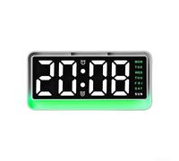 per sveglia Digitale LED Schermo 17x2.6x8cm Con per Luce Notturna | Display a schermo intero mostra per ora per giorno temperatura programmabile per luminosità regolabile