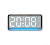 per sveglia Digitale LED Schermo 17x2.6x8cm Con per Luce Notturna | Display a schermo intero mostra per ora per giorno temperatura programmabile per luminosità regolabile