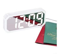 per sveglia Elettronica con Calendario e Termometro per sveglia(white) | Funzione per multipla, calendario integrato, sonoro, termometro interno, uso versatile